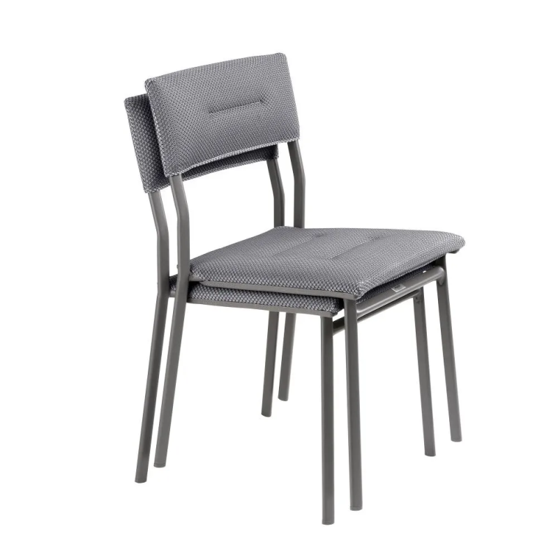 Pikowane krzesło ogrodowe Oron BeComfort® Gris Silver