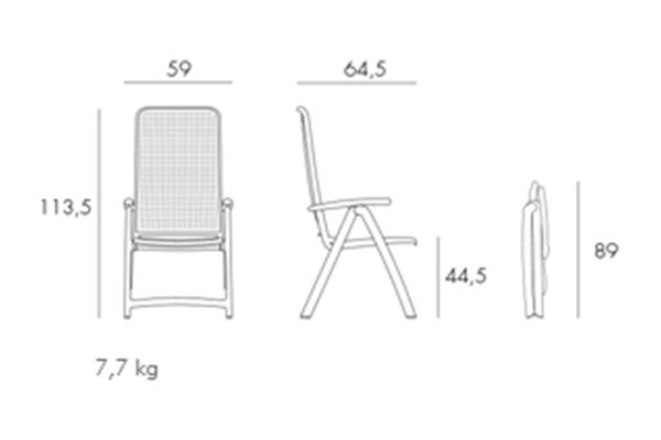 Fotel rozkładany Darsena