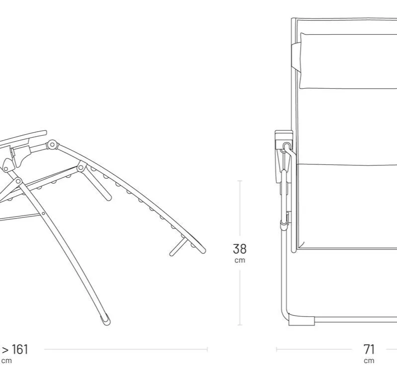 Leżak Evolution Batyline® Duo Galet