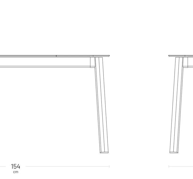 Stół aluminiowy ORON 150x100 White dla 4 do 6 osób