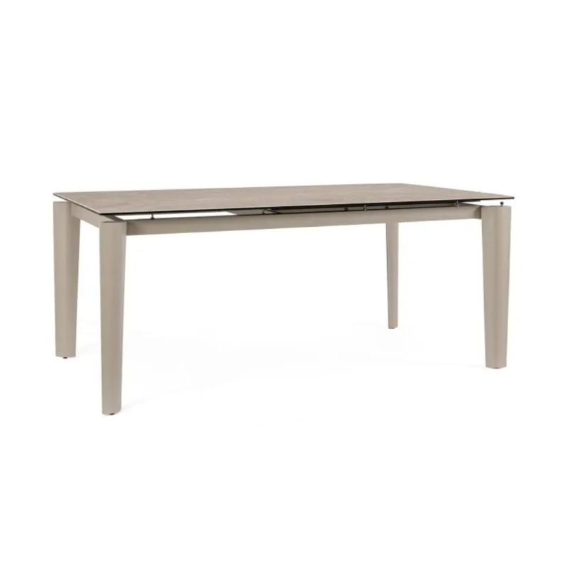 Stół jadalniany ASIRI BEIGE/BLACK 180/250x100x76h