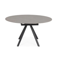 Stół jadalniany RAUNI Ø87/135 L.GREY/ GREY