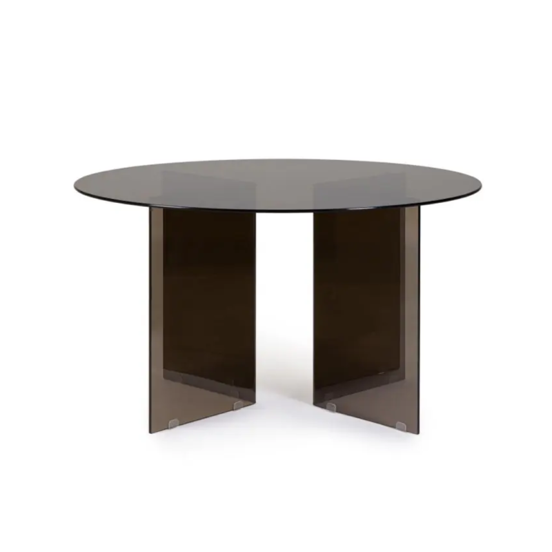 Stół jadalniany IRIDE DARK/AMBER  Ø130 x 75h