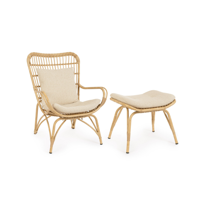 Fotel z podnóżkiem MAELA LOUNGE Fotel z podnóżkiem MAELA LOUNGE