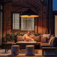 Підлогова лампа-обігрівач DOME Black