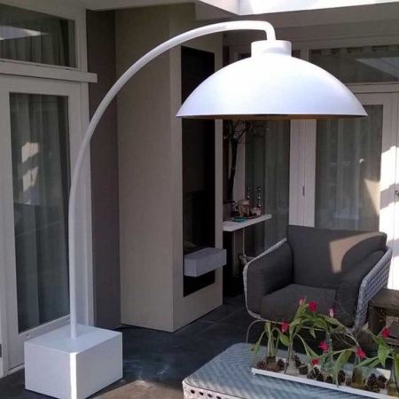 Lampa podłogowa-podgrzewacz DOME White