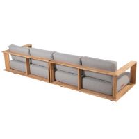 Sofa modułowa z drewna tekowego Eternity 