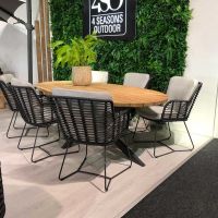 Stół z drewna tekowego Prado  Ø160 cm