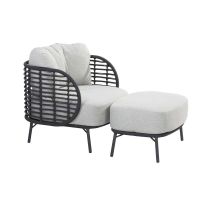 Крісло кавового комплекту Fabrice Anthracite Крісло кавового комплекту Fabrice Anthracite