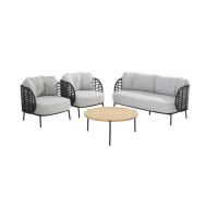 Крісло кавового комплекту Fabrice Anthracite Крісло кавового комплекту Fabrice Anthracite