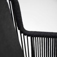 Krzesło plecione obiadowe  Flores Antracite 