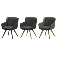 Krzesło plecione obiadowe Flores Green 