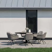 Okrągły stół obiadowy Embrace z HPL