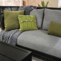 Плед в'язаный, 190x160, лайм-коси