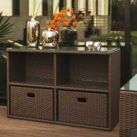 Komoda Space Mini Java Brown, 4 sekcje