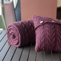 Poduszka dekoracyjna z dzianiny,Róża herbaciana