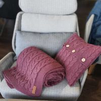 Poduszka dekoracyjna z dzianiny,Róża herbaciana