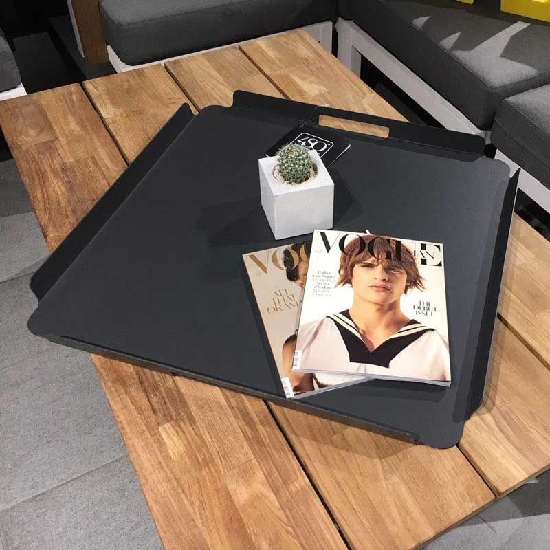 Taca aluminiowa Maya Antracite 65х65 cm