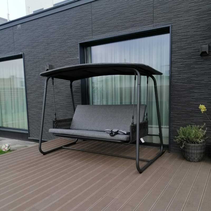 Гойдалка-ліжко Patio Swing Dark Grey/Dark Grey