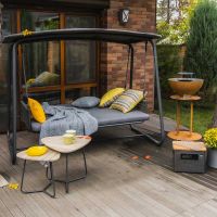 Гойдалка-ліжко Patio Swing Dark Grey/Dark Grey