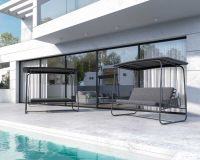 Гойдалка-ліжко Patio Swing Dark Grey/Dark Grey