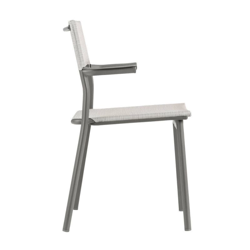 Leżak MIAMI II High BeComfort® Silver