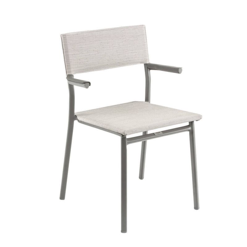 Leżak MIAMI II High BeComfort® Silver