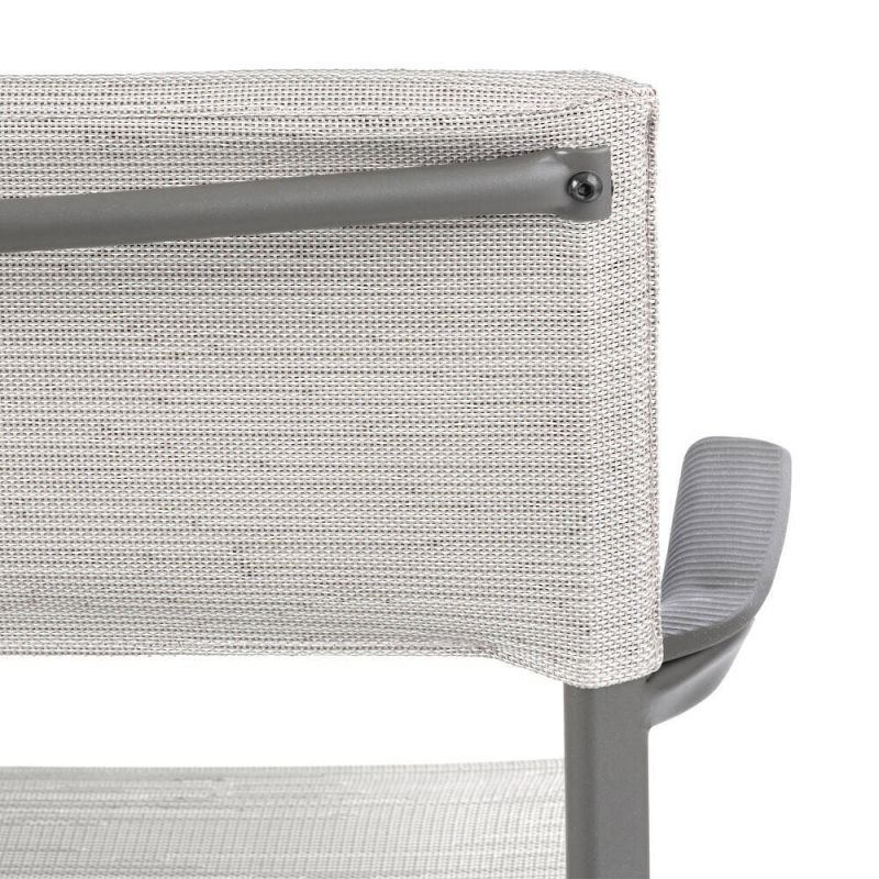 Leżak MIAMI II High BeComfort® Silver