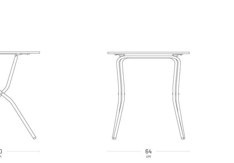 Stół ogrodowy Lafuma BALCONY II Moss 70x64 cm