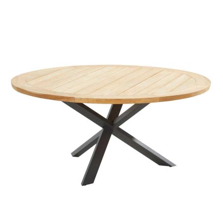 Stół z drewna tekowego Prado  Ø160 cm Stół z drewna tekowego Prado  Ø160 cm