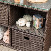 Komoda Space Mini Java Brown, 4 sekcje