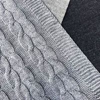Плед в'язаний 170х140, сірий