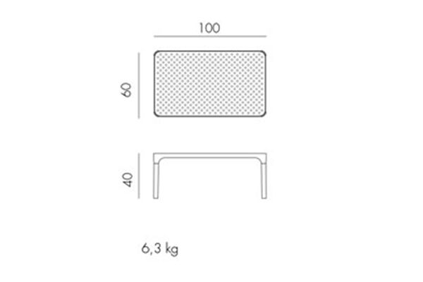 Stolik kawowy Net Table 100