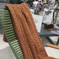 Pleciony koc 190х160, Terakota